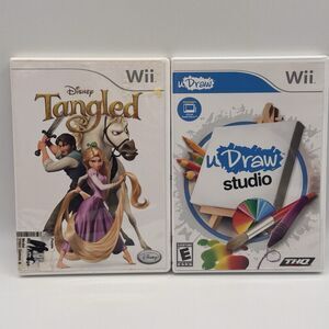 Wii Games Disney Tangled & UDraw Studio Video Games